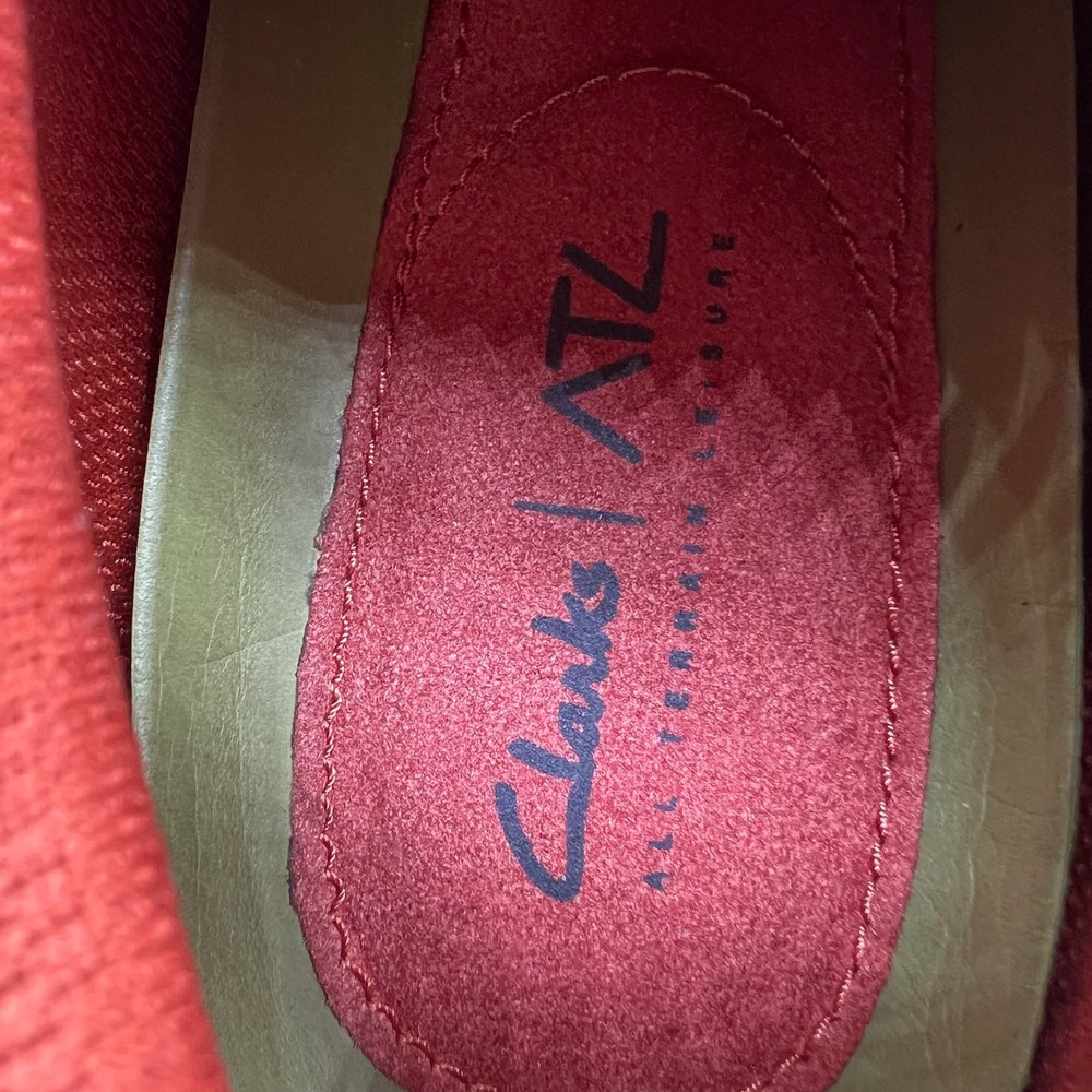 Clarks ATL Trek Khan Men's Size 9 Navy Blue Orange Trail Sneakers 261660057080 - Picture 5 of 10